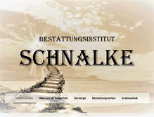 Tablet Screenshot of bestattungsinstitut-schnalke.de